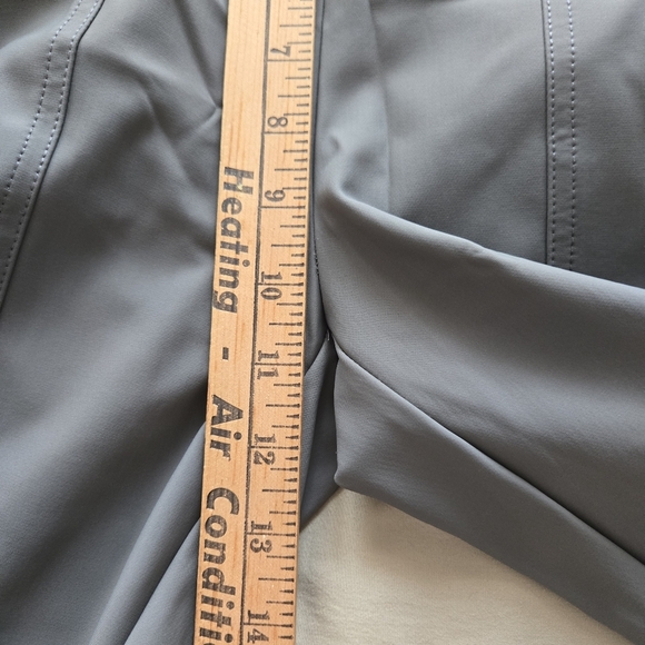 Zara Women's Gray Topstitched High Rise Legging with Stirrup - Picture 6 of 7